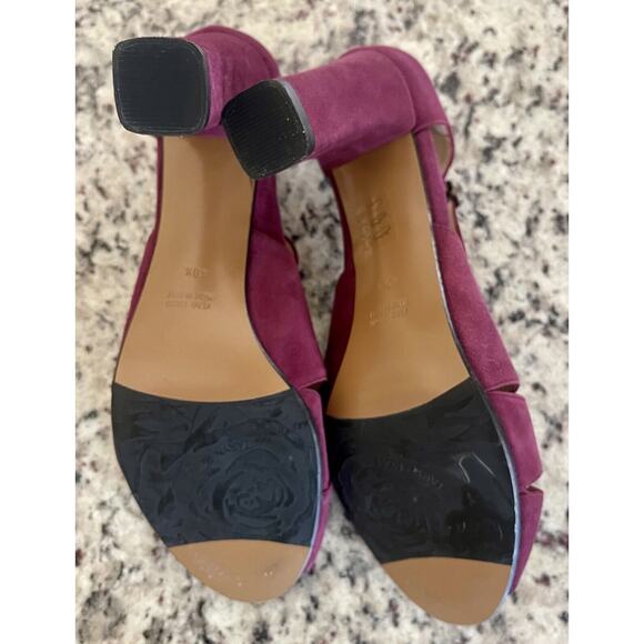 TARYN ROSE | Made In Italy | T-Strap Suede Heels | Women’s | Size: 40.5 EU - Picture 7 of 8